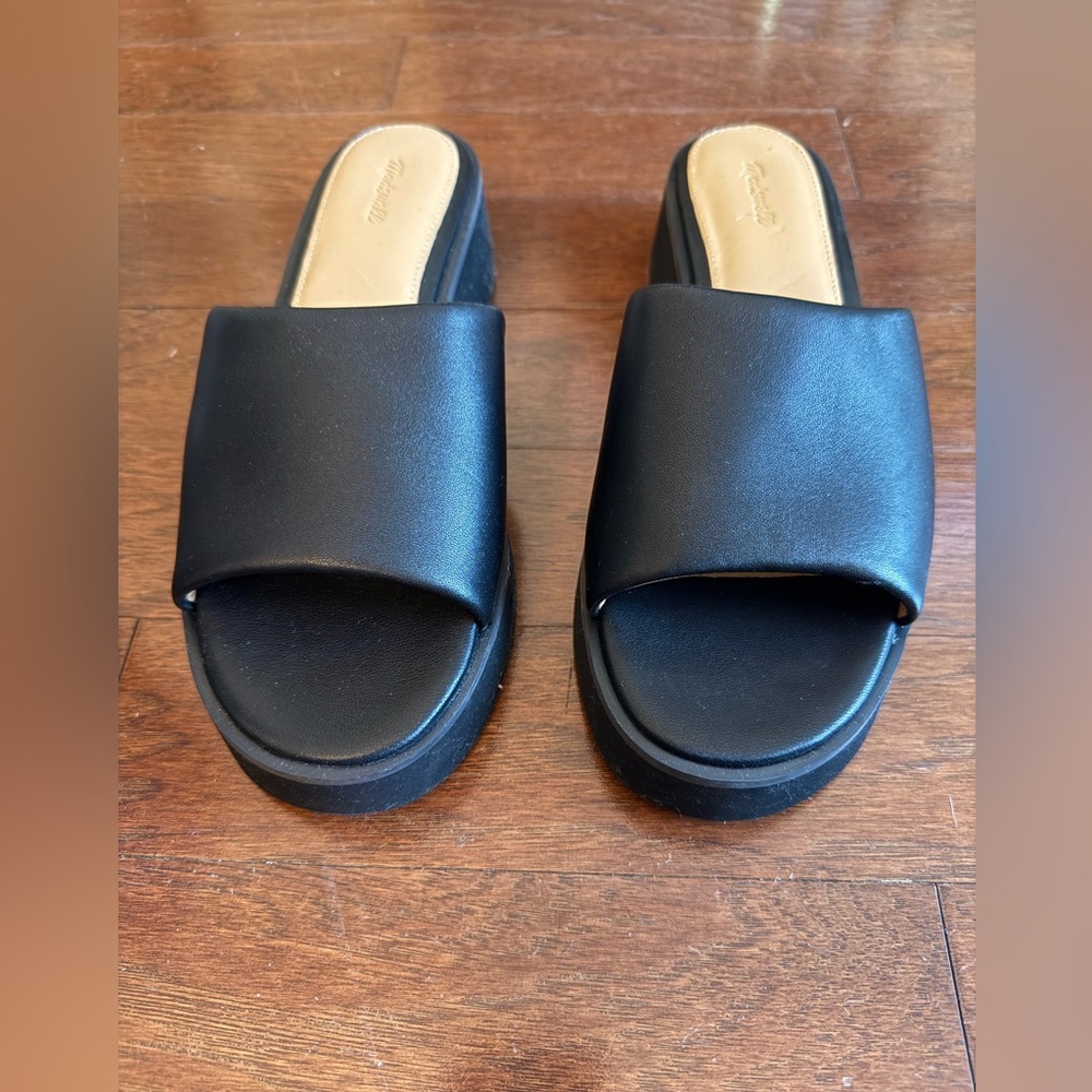 Madewell Black Slide Sandals